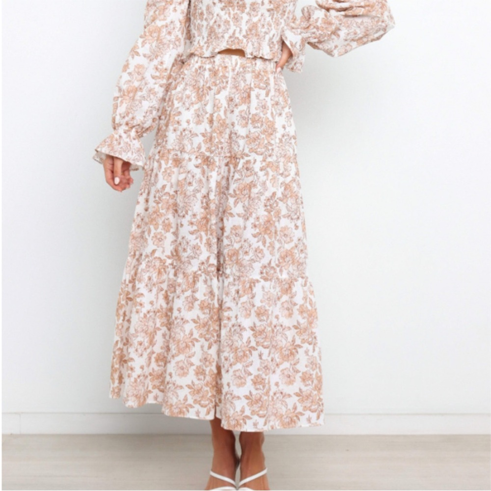 Petal & Pup Floral Print Tiered Maxi Skirt